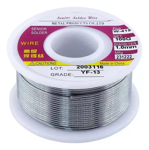 Soldadura Estaño Alambre De Estaño Con Plomo 100g 1mm