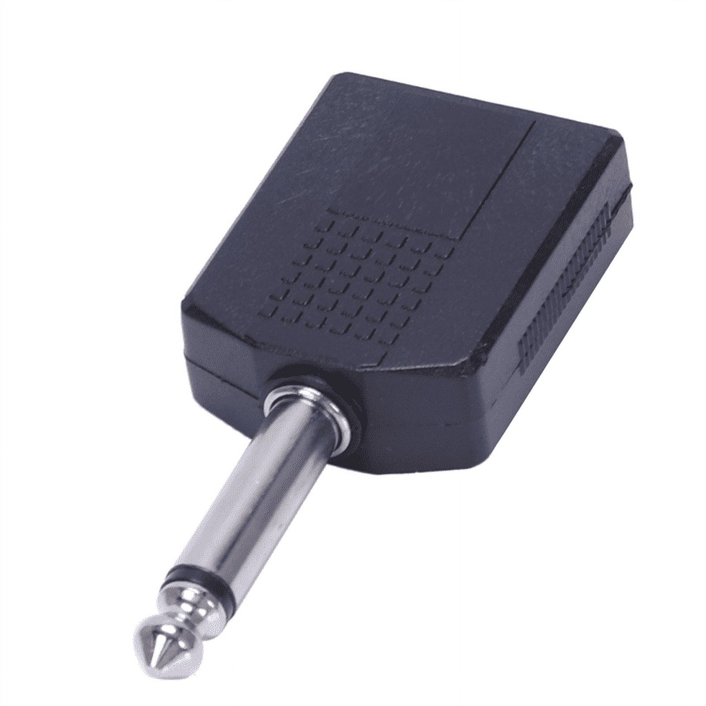 ADAPTADOR DIVISOR DE AUDIO 6.35 MM 1/A JACK MONO 