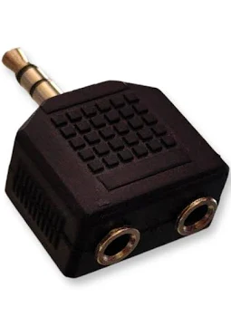 ADAPTADOR 1 PLUG  3.5 MM A 2 JACK 3.5 MM 705-106