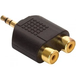 ADAPTADOR 1 PLUG 3.5 MM A 2 JACK RCA 705-086
