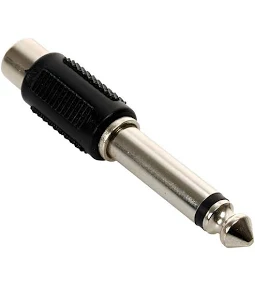 ADAPTADOR 1 PLUG 6.35 MM MONO A 1 JACK RCA 705-030