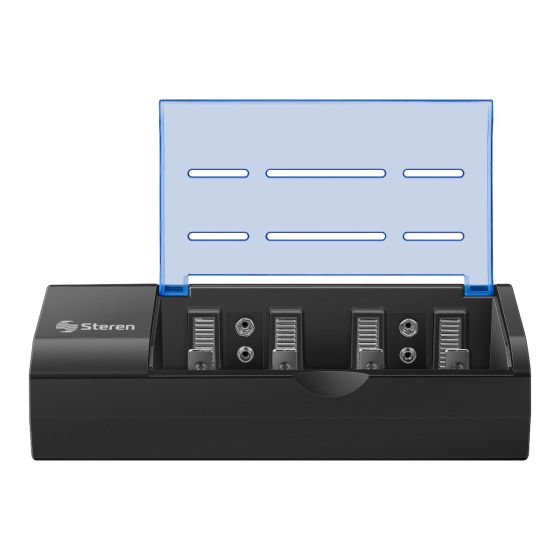 Cargador de pilas "AA, AAA, C, D y 9V" (no incluye pilas) CRG-500 
