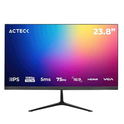 Monitor ACTECK Captive Vivid SP240, 23.8 pulgadas, 250 cd / m², 1920 x 1080 Pixeles, 5-8 ms, Negro 