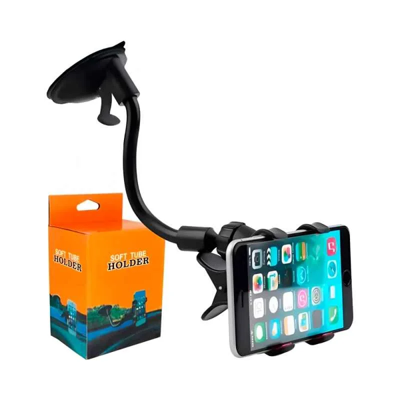 Soporte para teléfono celular de carro automóvil con brazo flexible, variedad de colores