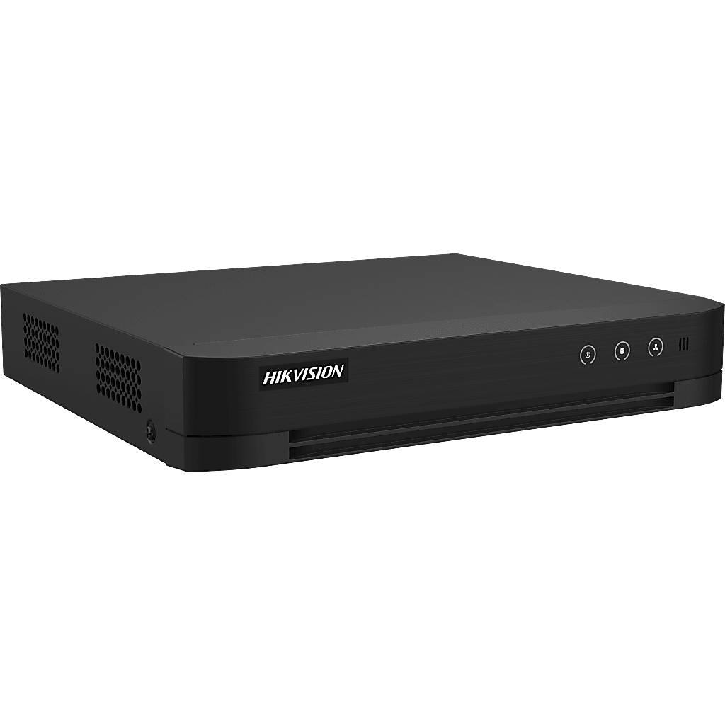 DVR 4 Canales TURBOHD + 4 Canales IP / 8 Megapixel (4K) / Audio Bidireccional / ACUSENSE / 1 Bahía de Disco Duro / Salida de Video en Full HD / H.265+ 