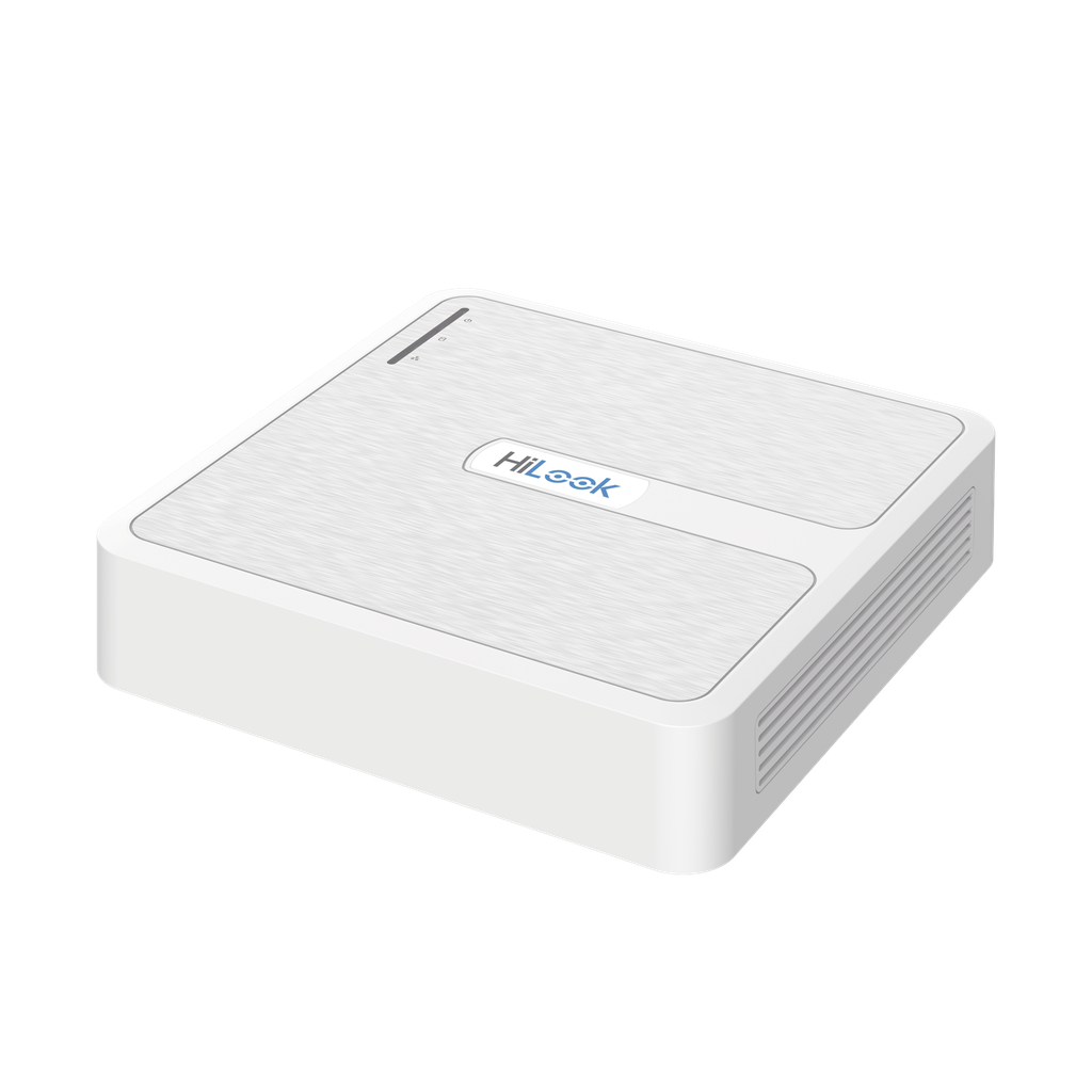 NVR 4 Megapixel (Compatibles con Cámaras AcuSense) / 4 Canales IP / 4 Puertos PoE+ / 1 Bahía de Disco Duro / Salida en Full HD NVR-104H-D/4P(D)