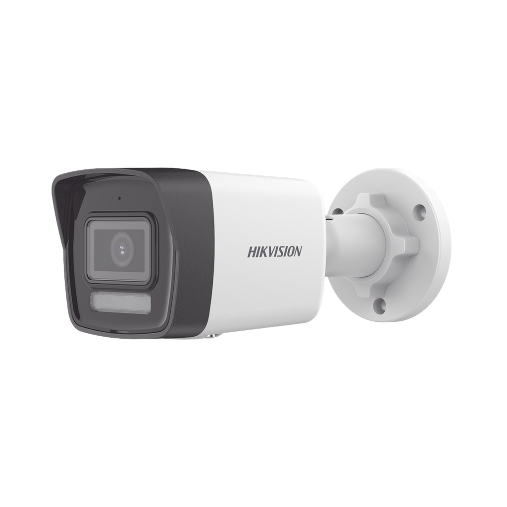 Bala IP 2 Megapixel / Lente 2.8 mm / Dual Light (30 mts IR + 30 mts Luz Blanca) / ACUSENSE Lite / Exterior IP67 / H.265+ / PoE DS-2CD1023G2-LIU