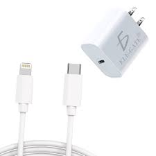 [07503049021799] COMBO CARGADOR 2 EN 1 LIGHTNING 20W + CABLE TIPO C 1 MT ELE-GATE CH.107