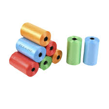 [07503049587172] PAQUETE 6 ROLLOS DE BOLSAS DESECHABLES PARA MASCOTA COLORES ELE-GATE MAS.19.3
