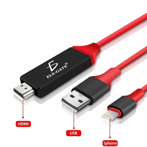 [26043] CABLE MHL ELEGATE WI.139  LIGHTNING A HDMI 791280919365