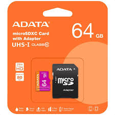 [4713435796849] MEMORIA MICRO SD 64 GB CLASS10 CON ADAPTADOR ADATA