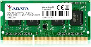 [4713435798409] MEMORIA SODIMM DDR3L 4 GB ADATA PC3L-12800 1600 MHZ