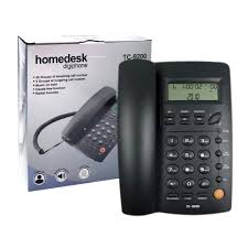 [6936366690033] TELEFONO ALAMBRICO CON ALTAVOZ PARA CASA U OFICINA HOMEDESK TC-9200