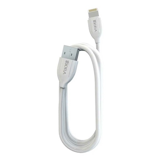 [6974368773491] CABLE USB LIGHTNING 1HORA CAB187 1MT COLORES