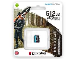 [740617301328] MEMORIA MICROSD KINGSTON CANVAS GO! PLUS 512GB R.170MB/S W.90MB/S CL10 UHS-I U3 V30 A2