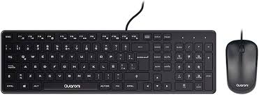 [7500647001475] KIT TECLADO Y MOUSE QUARONI KAQ01 NEGRO