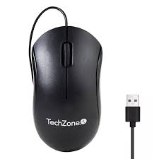 [7501950042858] MOUSE OPTICO ALAMBRICO TECHZONE NEGRO TZMOU01