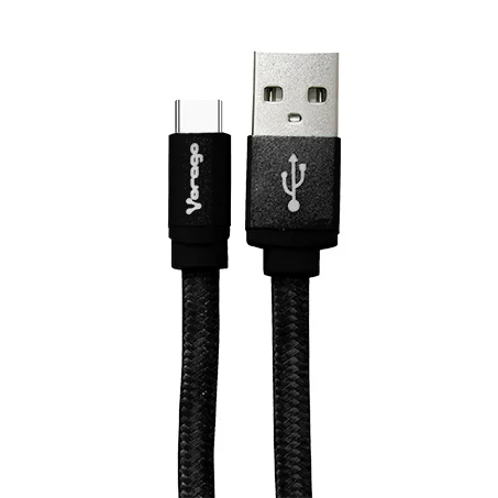 [7502266677598] CABLE USB TIPO C VORAGO CAB-123 1M CARGA RAPIDA NEGRO