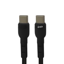 [7503029687663] CABLE USB TIPO C A TIPO C GHIA 1 MT NEGRO GAC-203N