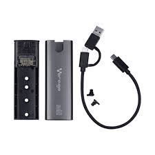 [7503038925398] CUBIERTA DISCO DURO M.2/SATA Y NVME VORAGO SDD-400 SOPORTA 2 TB USB C Y USB A 3.1