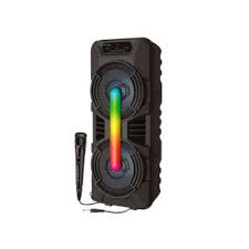 [750363516754] BOCINA BLUETOOTH RECARGABLE NB-08X 8" BAFLE NEGRO AUX/BT/MICRO SD/USB RGB/MICROFONO
