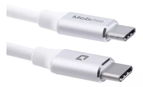 [7506215923705] CABLE USB TIPO C A TIPO C M-M MOBIFREE 1 M COLOR BLANCO