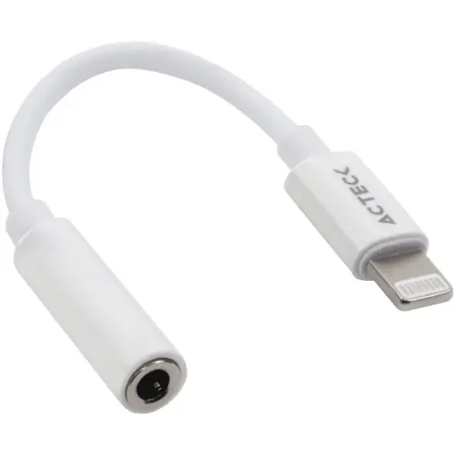 [7506215934848] ADAPTADOR LIGHTNING A 3.5 MM ACTECK SHIFT PLUS AL405 BLANCO AC-934848