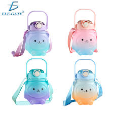 [755559965255] BOTELLA DE AGUA ESTILO CANTINFLORA DISEÑO OSO COLORES ELE-GATE VAS.43