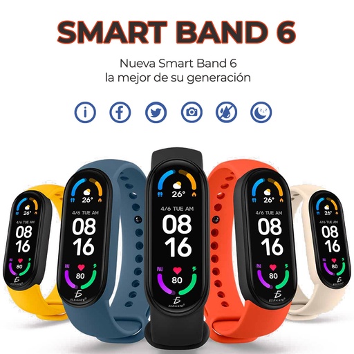 [768582756578] SMART WATCH DIGITAL SPORT M6 IMPERMEABLE COLORES ELE-GATE WCH.M6