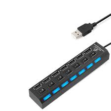 [791280914155] HUB USB ELE-GATE 2.0 DE 7 PUERTOS  ALTA VELOCIDAD  SOPORTE PARA 500GB HUB.14