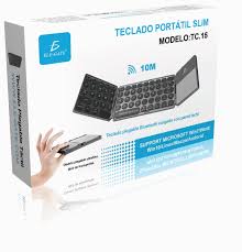 [791280915398] TECLADO INALAMBRICO BLUETOOTH PLEGABLE ELE-GATE TC.15 RECARGABLE C/ TOUCHPAD
