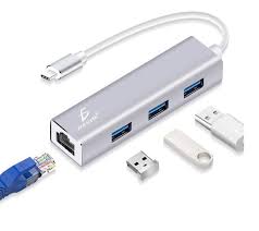 [791280915473] ADAPTADOR UBS TIPO C A RJ45 ETHERNET/ HUB 3.0 3 PTOS. ELE-GATE WL.32.TYPEC