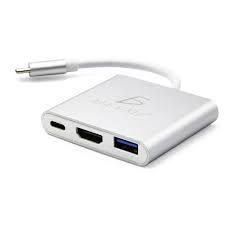 [791280922105] ADAPTADOR 3 EN 1 USB TIPO C A HDMI /USB/ TIPO C ELE-GATE WI.134