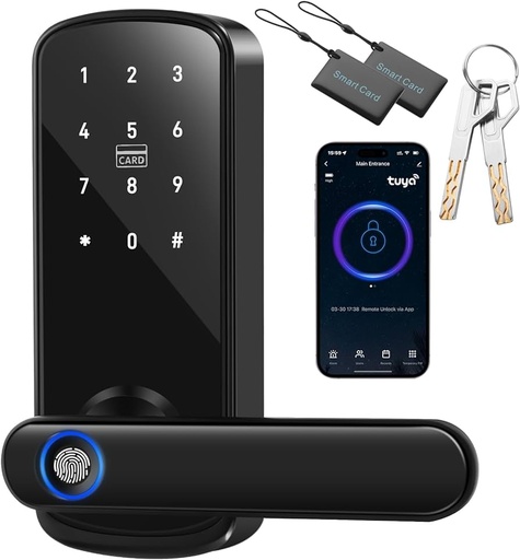 [CERR12] CERRADURA DIGITAL INTELIGENTE MOD GZ-10 BLEE + SERVICIO DE INSTALACION