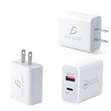[CH80] CARGADOR DOBLE PUERTO USB 3.0 CARGA RAPIDA + TIPO C ELE-GATE CH.80 791280920705