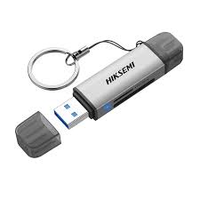 [HS-HUB-CR01] Lector de Tarjetas 2 en 1 / Conector Dual USB-A y USB-C / Soporta SD y Micro SD