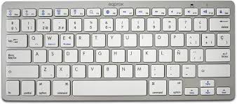 [TEC084] TECLADO COLOR PLATA ESPAÑOL