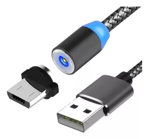 [WI152V8] CABLE USB MAGNETICO MICRO USB V8 ELE-GATE WI.152.V8 CARGA RAPIDA NEGRO